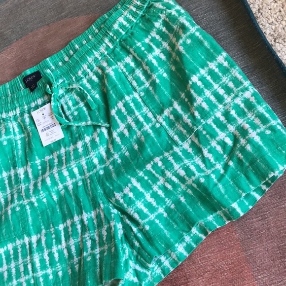NWT J Crew Boho Beachy Linen Shorts - Picture 2 of 6